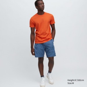 Uniqlo Dry Crew Neck Short-sleeve Color メンズ Tシャツ オレンジ | 3915935