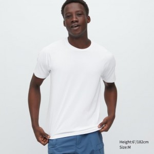 Uniqlo Dry-ex Crew Neck Short-sleeve メンズ Tシャツ 白 | 1672702