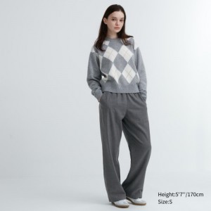 Uniqlo Flannel Lounge レディース パンツ グレー | 6275023
