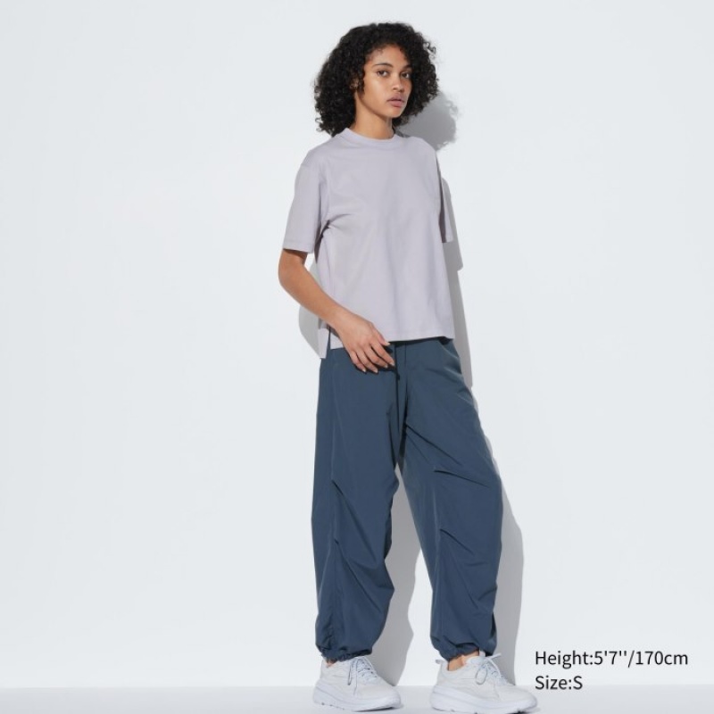 Uniqlo AIRism Cotton Short Sleeve レディース Tシャツ ピンク | 7323773