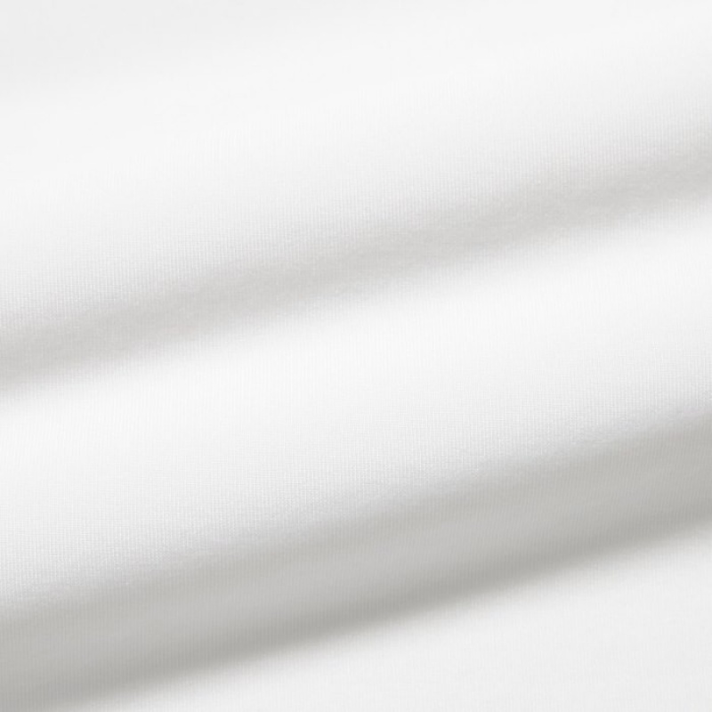 Uniqlo AIRism Scoop Neck Short-Sleeve レディース Tシャツ 白 | 3109142