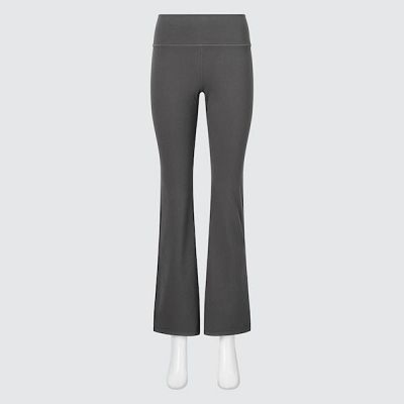Uniqlo AIRism Soft Flare レディース パンツ オリーブ | 6115660