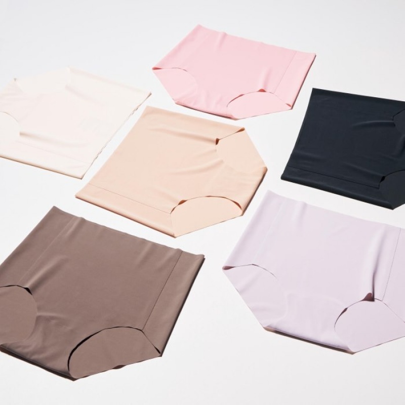 Uniqlo AIRism Ultra Seamless High-Rise レディース ブリーフ 赤 | 2996571