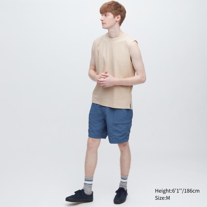 Uniqlo Airism Cotton Sleeveless メンズ タンクトップ ベージュ | 1825362