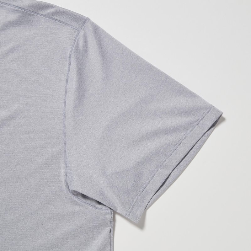 Uniqlo Airism Crew Neck Short-sleeve メンズ Tシャツ グレー | 9755536