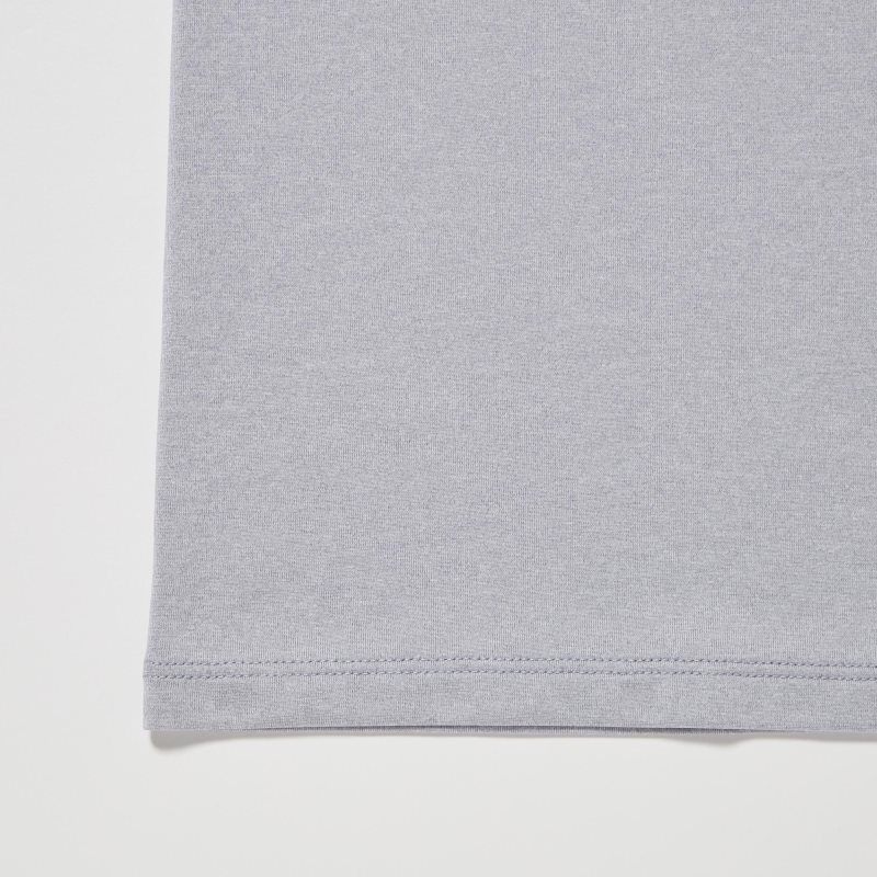 Uniqlo Airism Crew Neck Short-sleeve メンズ Tシャツ グレー | 9755536