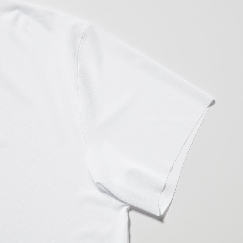 Uniqlo Airism Mesh Anti-odor V-neck メンズ Tシャツ 白 | 9341977
