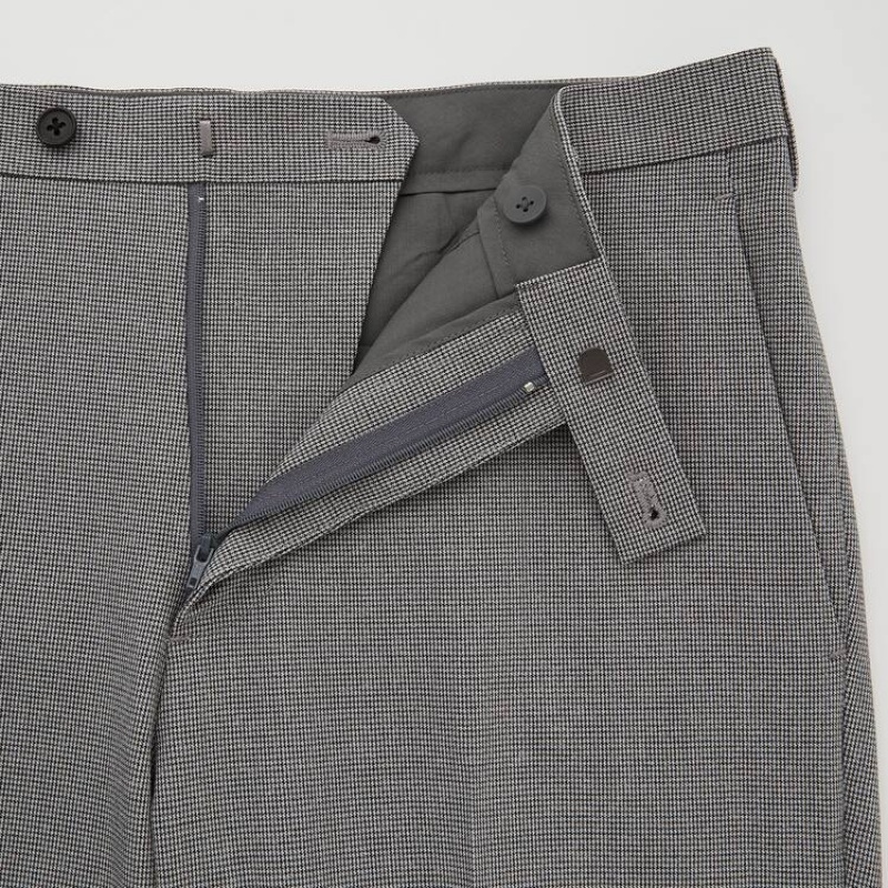 Uniqlo Airsense Ultra Light Houndstooth メンズ パンツ グレー | 6358299