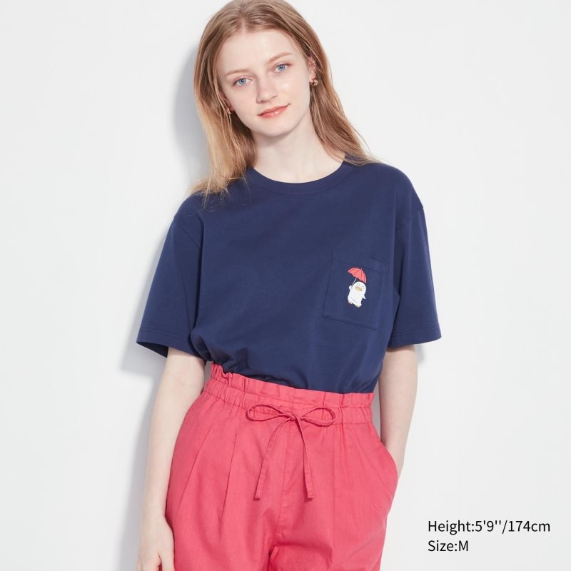 Uniqlo Anime Gintama Ut Short-sleeve Graphic メンズ Tシャツ ネイビー | 1313318