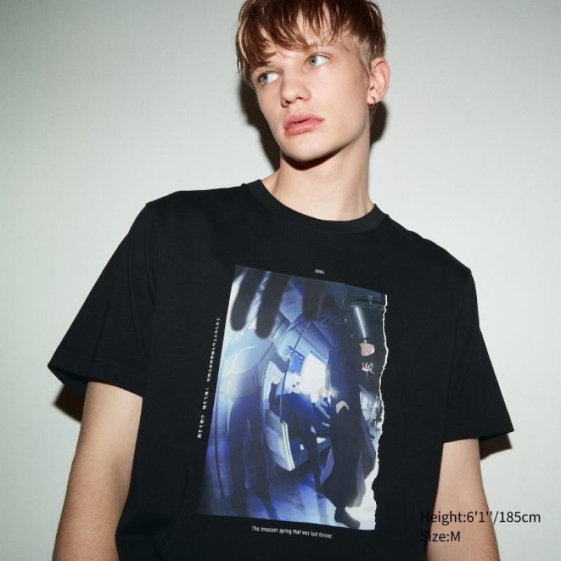 Uniqlo Anime JUJUTSU KAISEN Season 2 UT Short-Sleeve レディース Tシャツ 黒 | 2826482