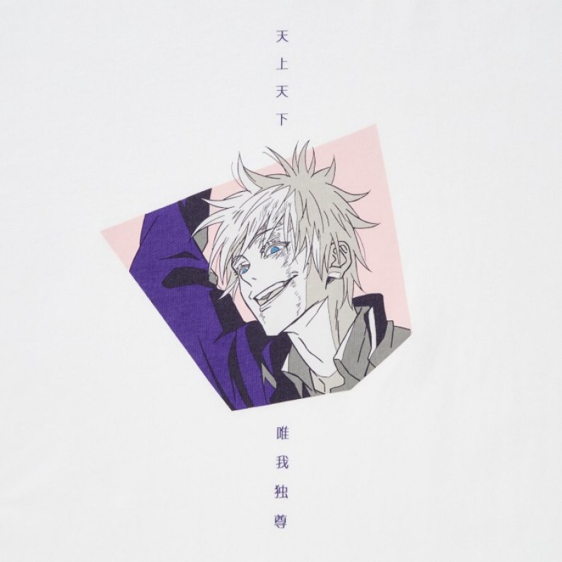 Uniqlo Anime JUJUTSU KAISEN Season 2 UT Short-Sleeve レディース Tシャツ 白 | 3137365