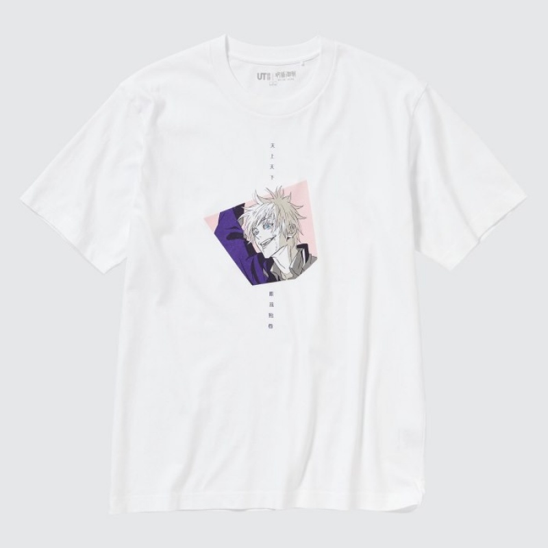 Uniqlo Anime JUJUTSU KAISEN Season 2 UT Short-Sleeve レディース Tシャツ 白 | 3137365