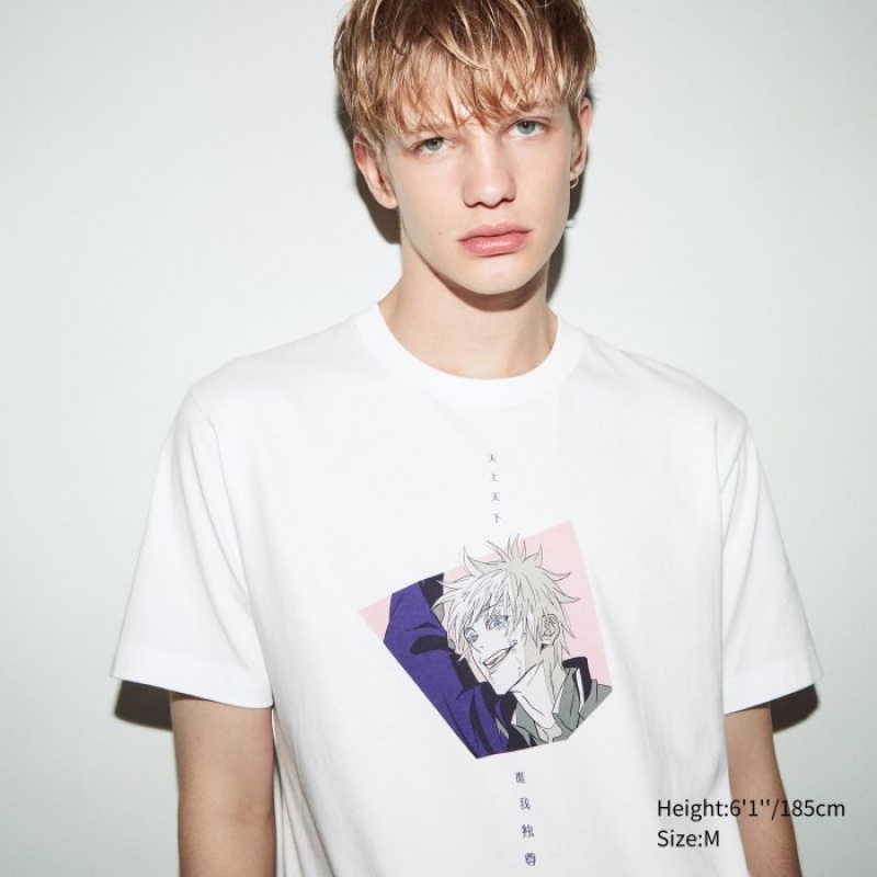 Uniqlo Anime JUJUTSU KAISEN Season 2 UT Short-Sleeve レディース Tシャツ 白 | 3137365