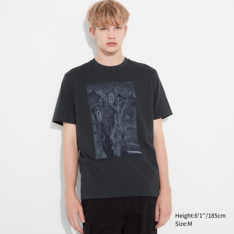 Uniqlo Attack on Titan UT Short-Sleeve レディース Tシャツ グレー | 3302282