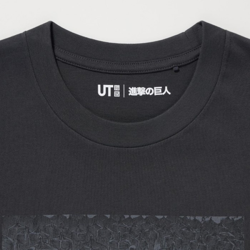 Uniqlo Attack on Titan UT Short-Sleeve レディース Tシャツ グレー | 3302282