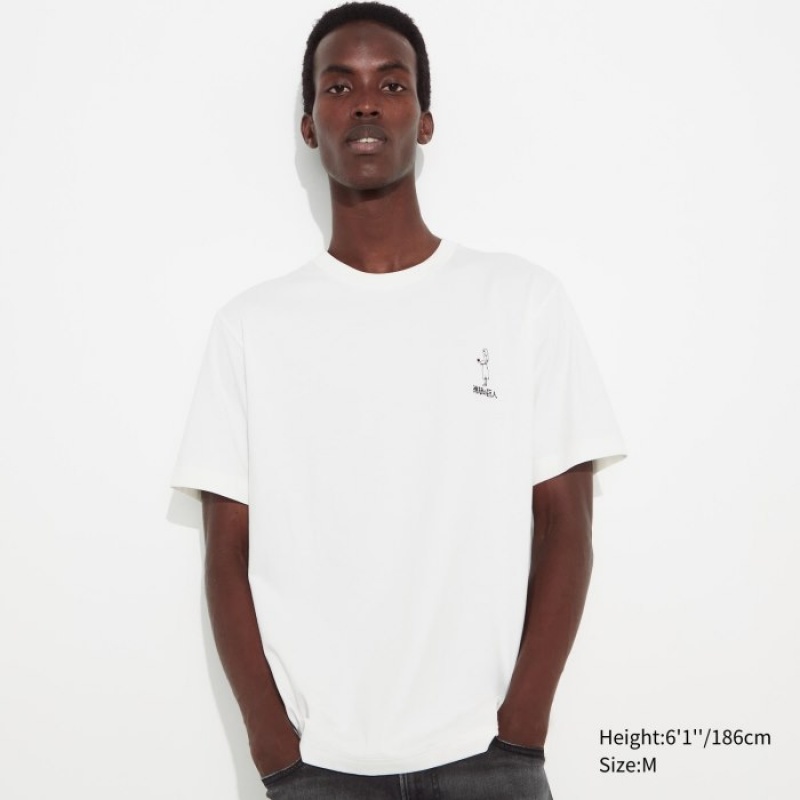 Uniqlo Attack on Titan UT Short Sleeve レディース Tシャツ 白 | 429439