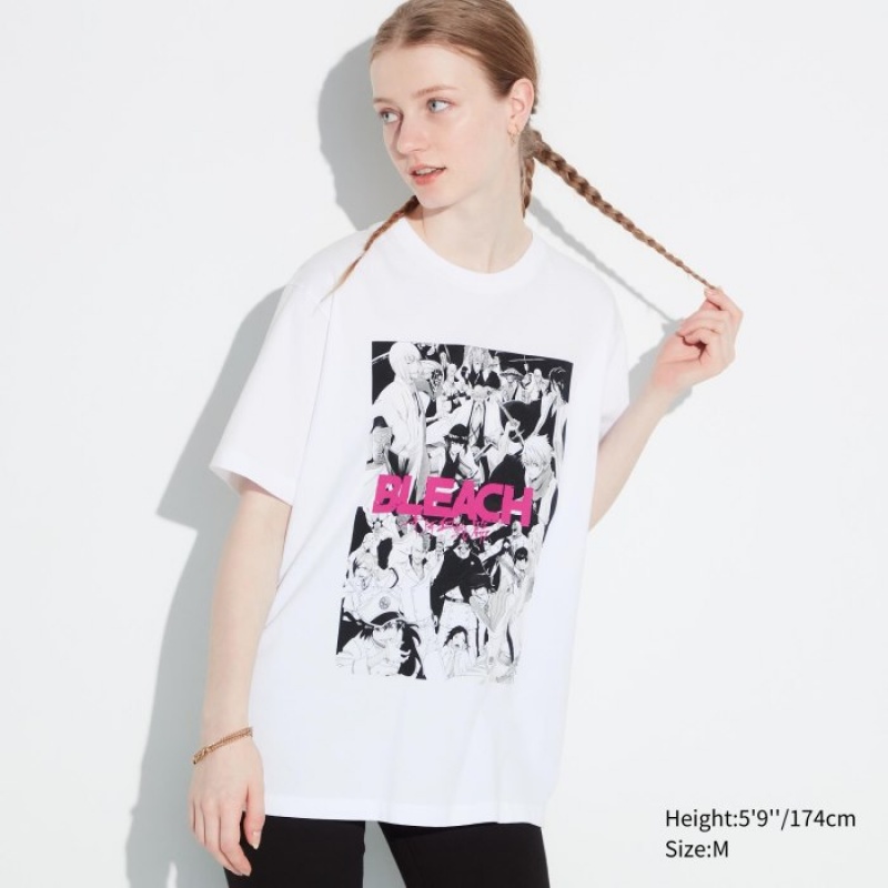 Uniqlo BLEACH: Thousand-Year Blood War UT Short-Sleeve レディース Tシャツ 白 | 4350003