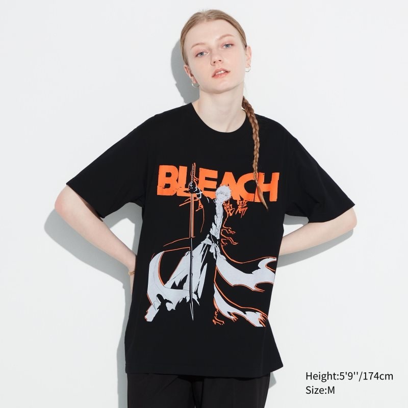 Uniqlo Bleach: Thousand-year Blood War Ut Short-sleeve Graphic メンズ Tシャツ 黒 | 4374373