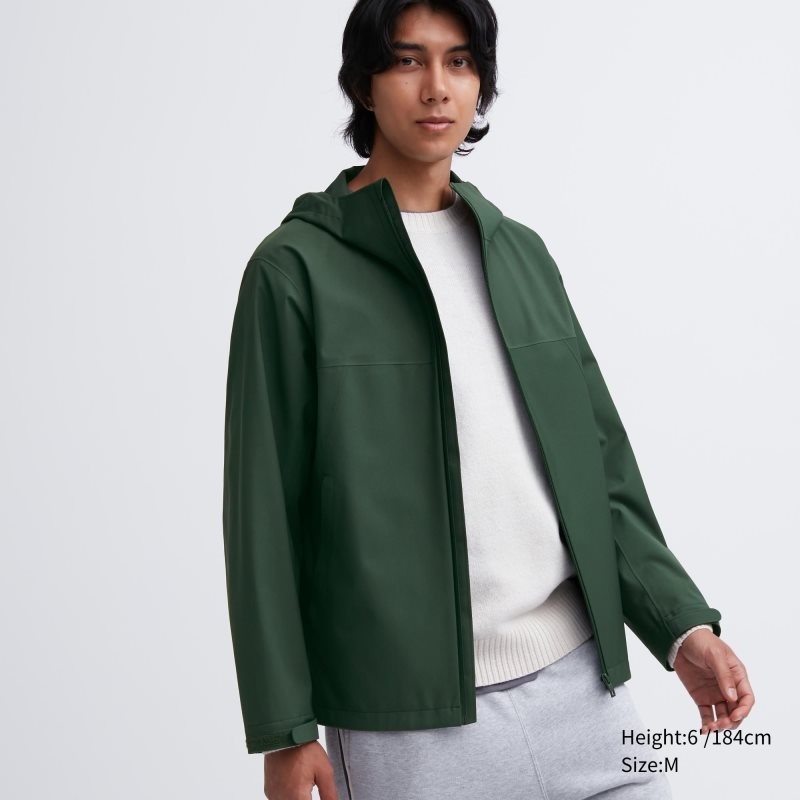 Uniqlo Blocktech 3d Cut メンズ パーカージャケット オリーブ | 2600869