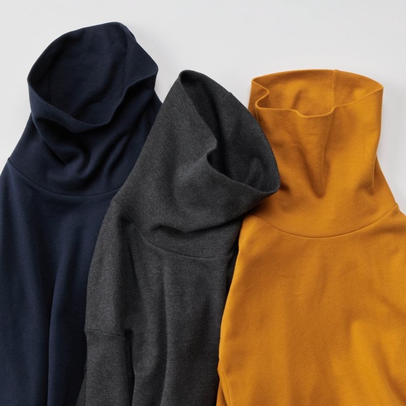 Uniqlo Brushed Cotton Turtleneck Long-sleeve メンズ Tシャツ 白 | 7310965