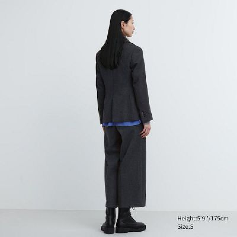 Uniqlo Brushed Jersey Cropped レディース パンツ グレー | 425675