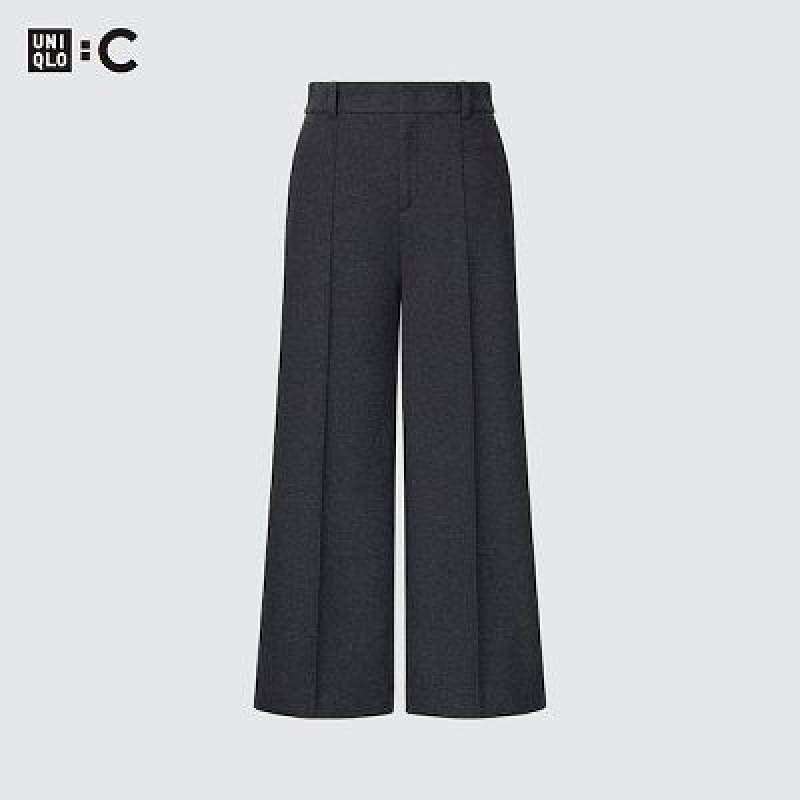 Uniqlo Brushed Jersey Cropped レディース パンツ グレー | 425675