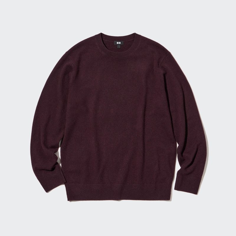 Uniqlo Cashmere Crew Neck Long-sleeve メンズ セーター チョコレート | 6700574
