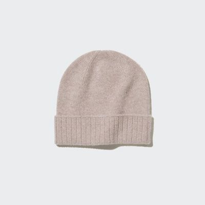 Uniqlo Cashmere Knitted レディース ビーニー ベージュ | 1142676