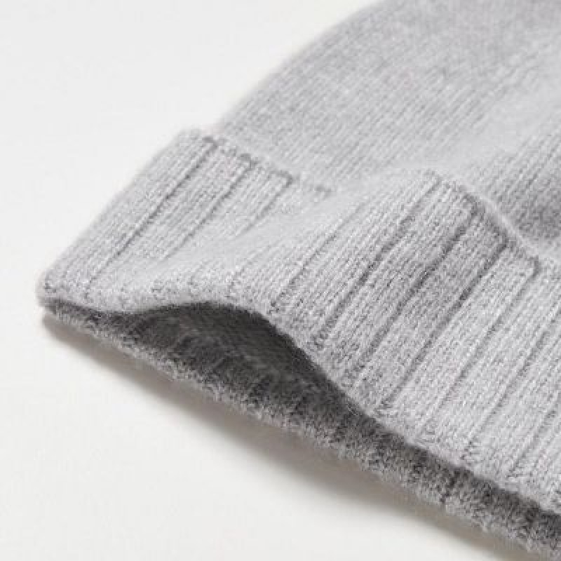 Uniqlo Cashmere Knitted レディース ビーニー グレー | 5985076