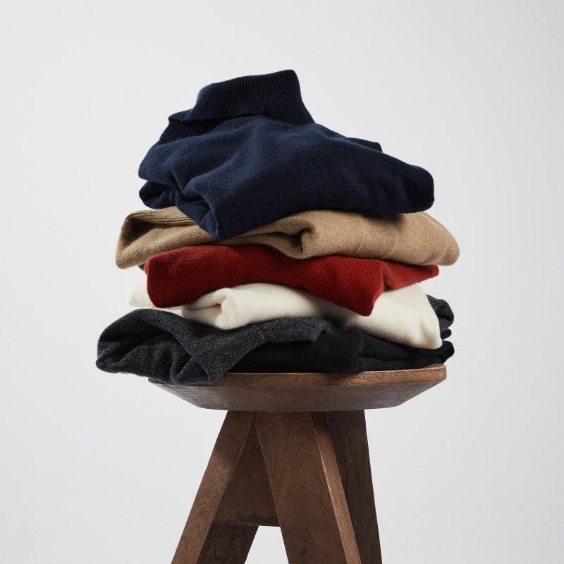 Uniqlo Cashmere Turtleneck Long-sleeve メンズ セーター カーキ | 5924843