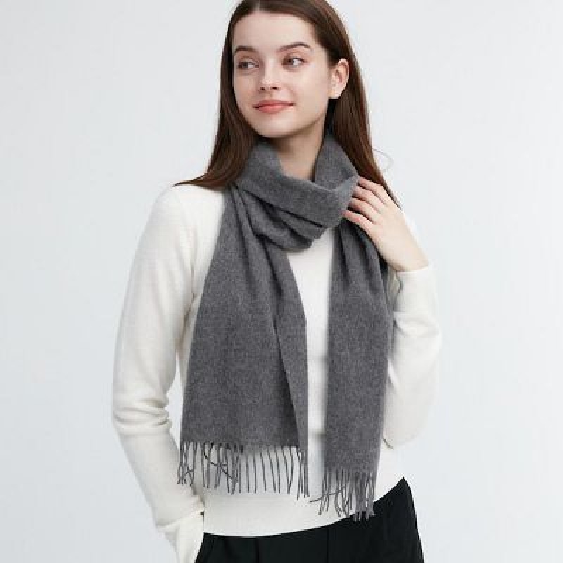 Uniqlo Cashmere レディース スカーフ グレー | 2717619