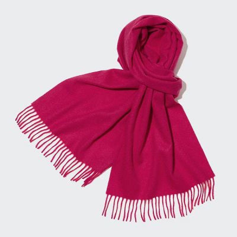 Uniqlo Cashmere レディース スカーフ ピンク | 3230973