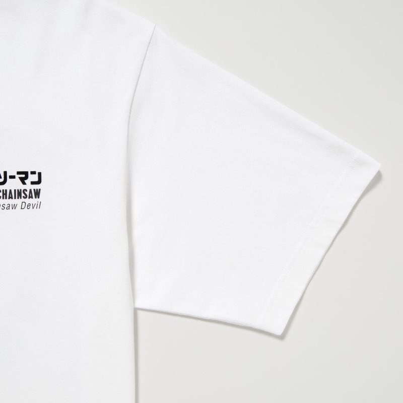 Uniqlo Chainsaw Man × Kosuke Kawamura Short Sleeve Ut Oversized メンズ Tシャツ 白 | 8952810