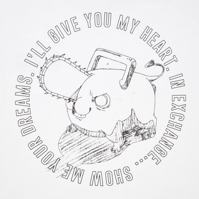 Uniqlo Chainsaw Man × Kosuke Kawamura Short Sleeve Ut Oversized メンズ Tシャツ 白 | 8952810