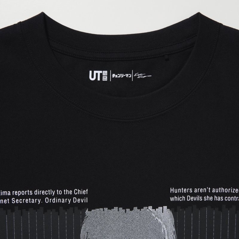 Uniqlo Chainsaw Man × Kosuke Kawamura Short Sleeve Ut Oversized メンズ Tシャツ 黒 | 6918882