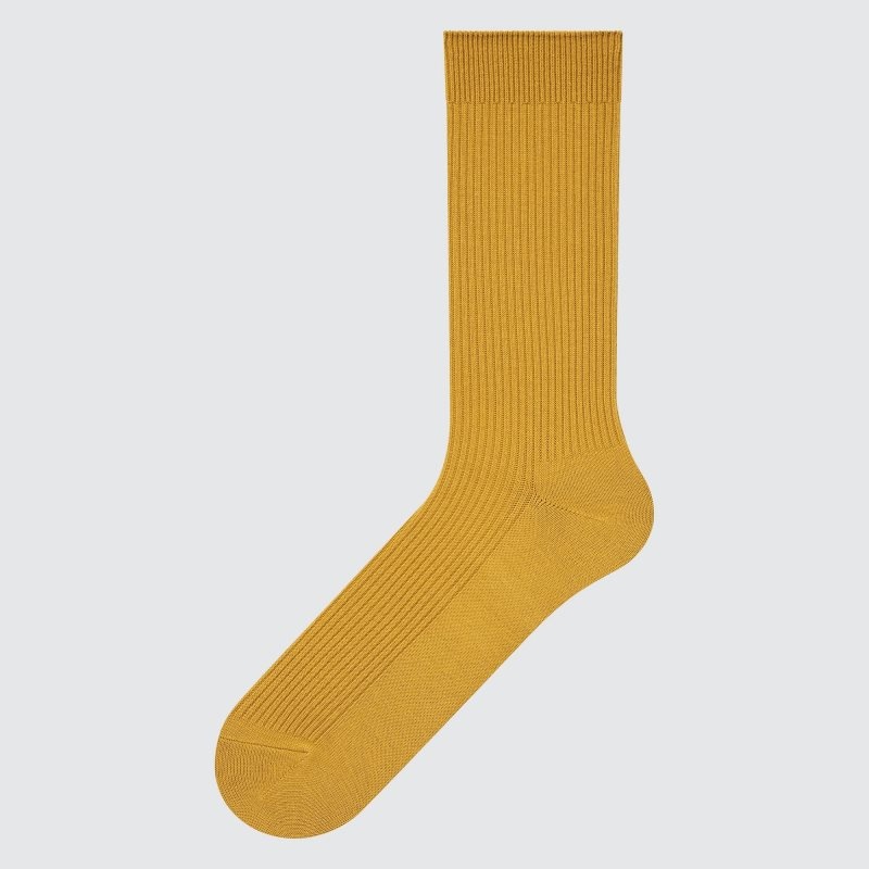 Uniqlo Colorful 50 メンズ ソックス 黄色 | 2168997