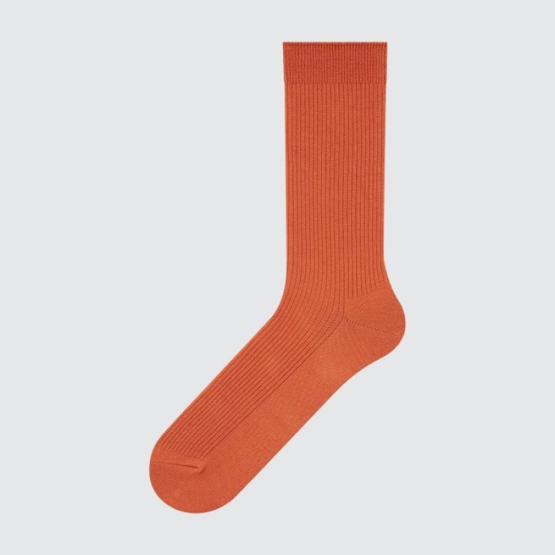 Uniqlo Colorful 50 レディース ソックス オレンジ | 4723009