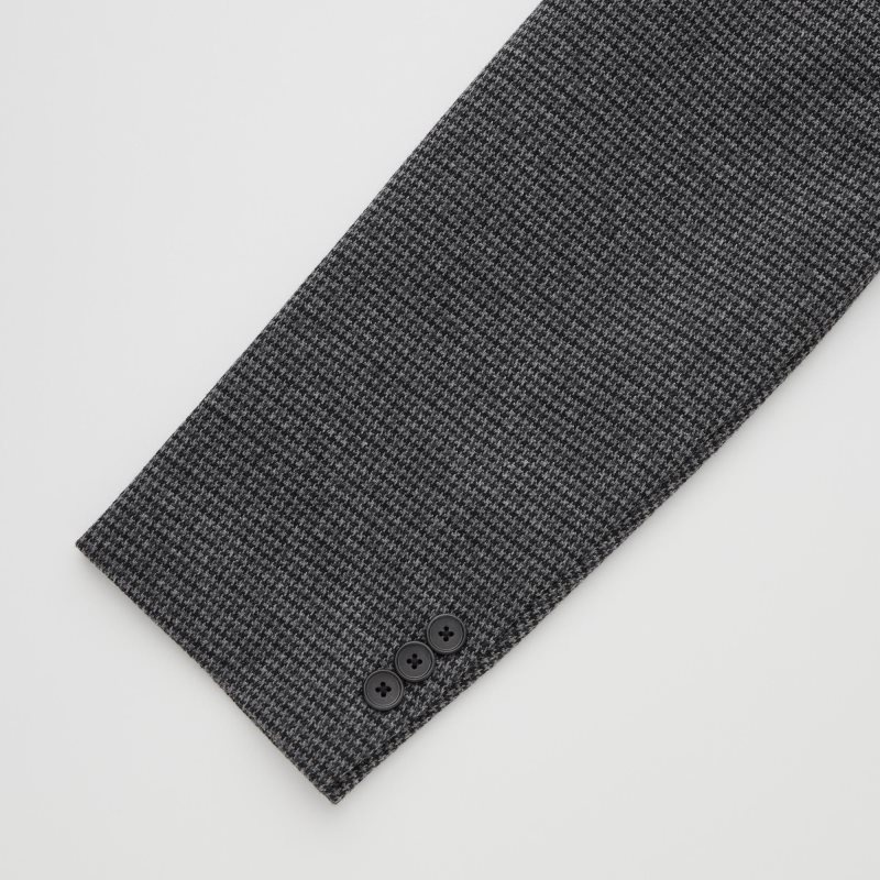 Uniqlo Comfort Houndstooth メンズ ジャケット グレー | 4003524