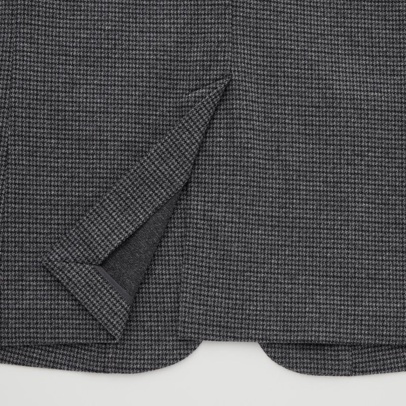 Uniqlo Comfort Houndstooth メンズ ジャケット グレー | 4003524