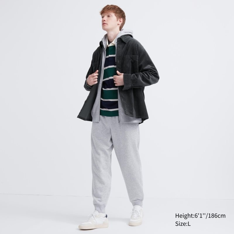 Uniqlo Corduroy Work Long-sleeve メンズ シャツ グレー | 933113
