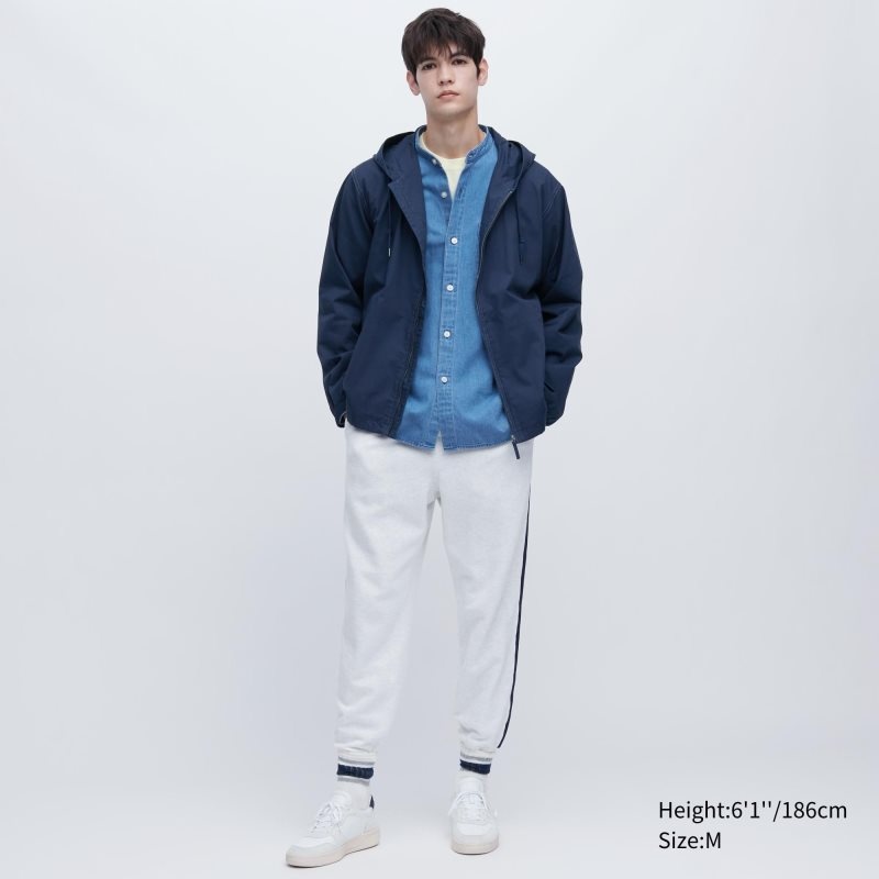 Uniqlo Cotton メンズ パーカージャケット ピンク | 1262779