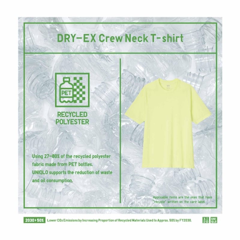 Uniqlo DRY-EX Crew Neck Short-Sleeve Printed メンズ Tシャツ 白 | 4645557