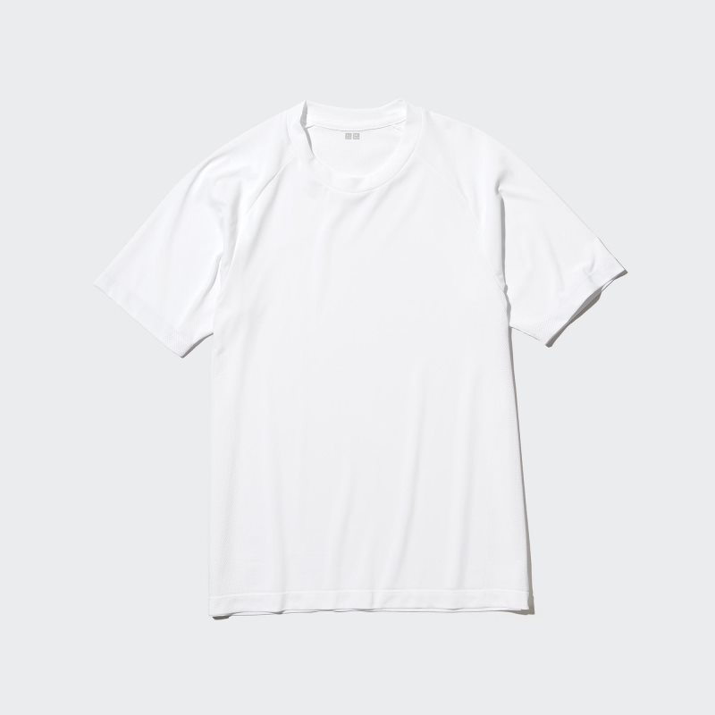 Uniqlo DRY-EX Crew Neck Short-Sleeve Printed メンズ Tシャツ 白 | 4645557