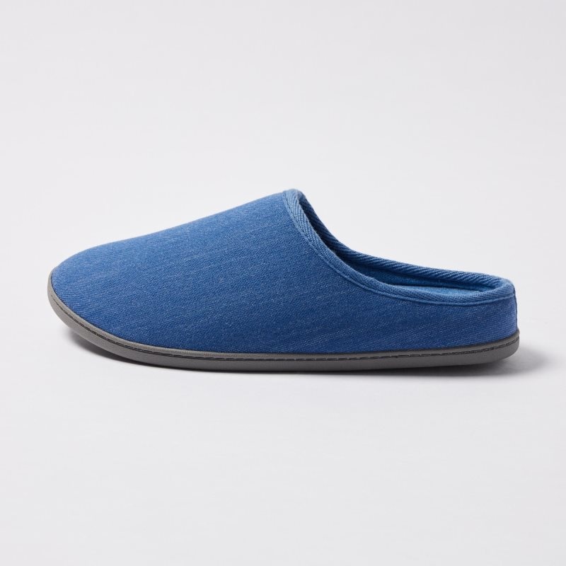 Uniqlo Denim Like Room Rubber Sole メンズ スリッパ ネイビー | 2780993