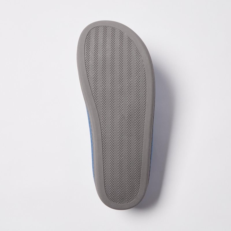 Uniqlo Denim Like Room Rubber Sole メンズ スリッパ ネイビー | 2780993