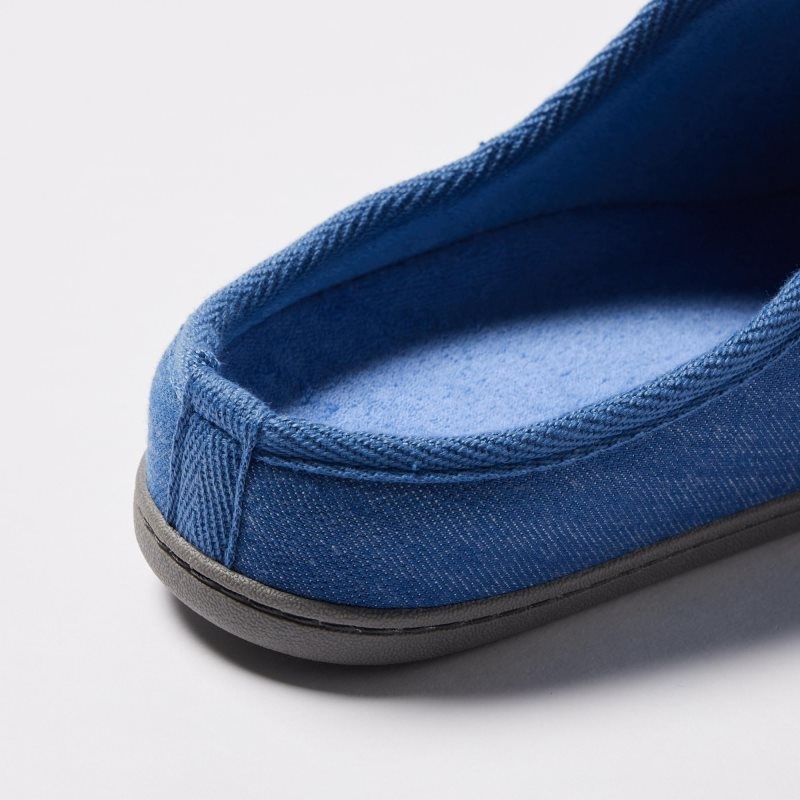 Uniqlo Denim Like Room Rubber Sole メンズ スリッパ ネイビー | 2780993