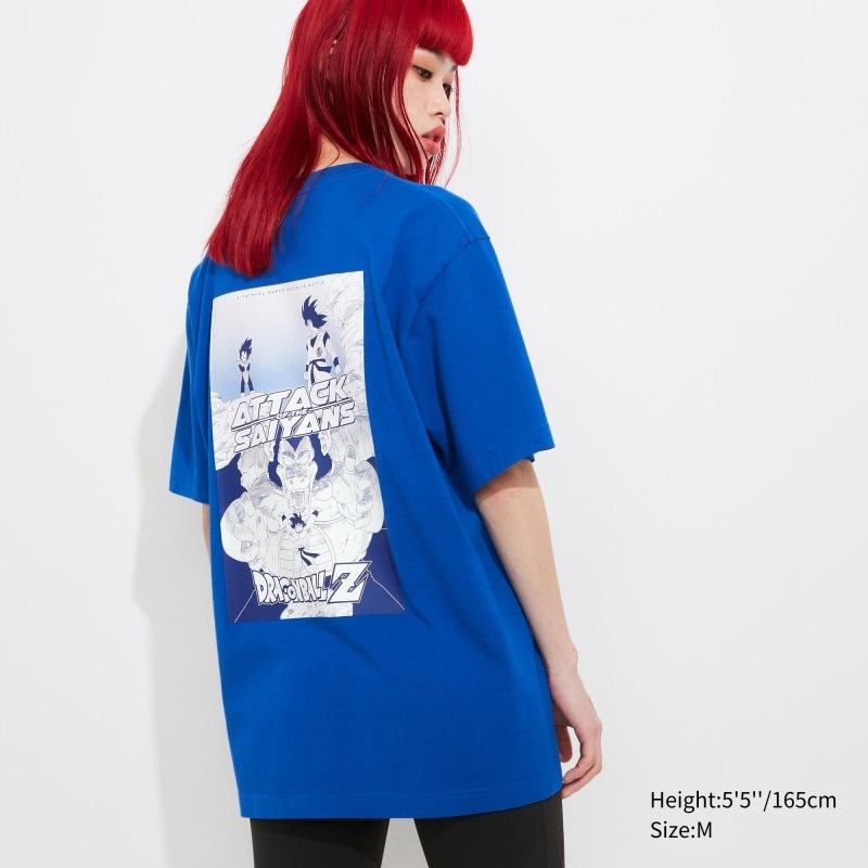 Uniqlo Dragon Ball Ut Short-sleeve Graphic メンズ Tシャツ 青 | 4889625