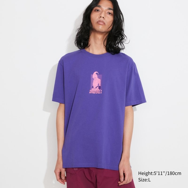 Uniqlo Dragon Ball Ut Short-sleeve Graphic メンズ Tシャツ 紫 | 5894901