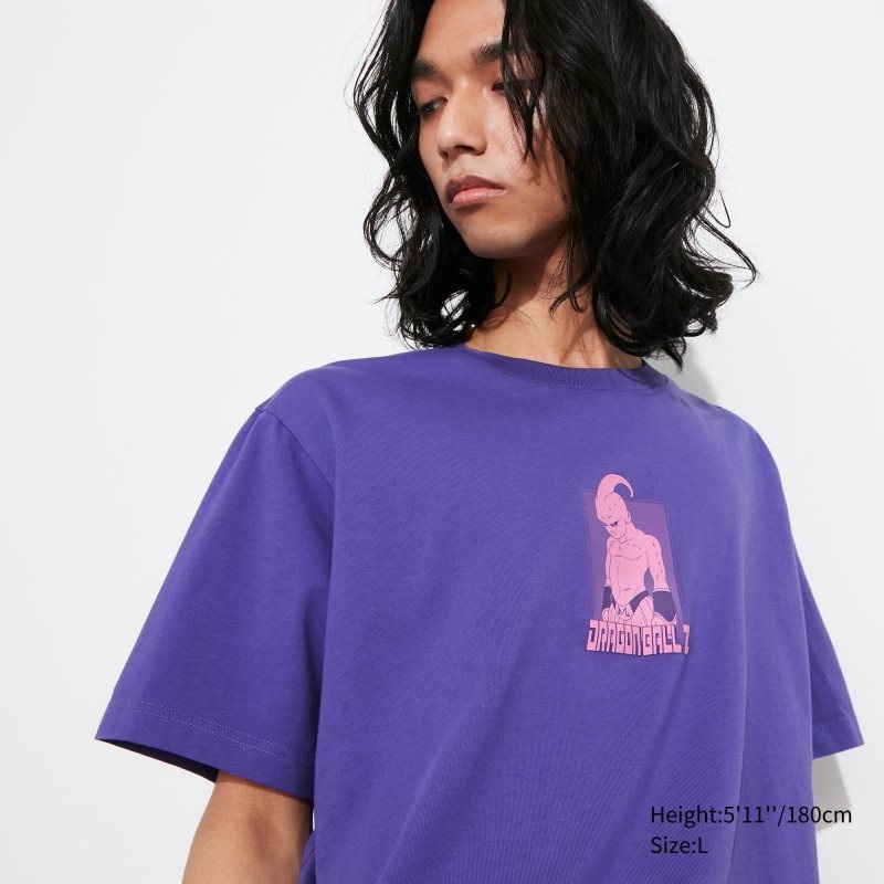 Uniqlo Dragon Ball Ut Short-sleeve Graphic メンズ Tシャツ 紫 | 5894901