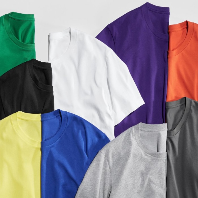 Uniqlo Dry Color Crew Neck Short-Sleeve レディース Tシャツ グレー | 5197115